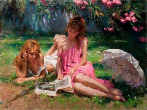 ĐỌC SÁCH TRONG VƯỜN