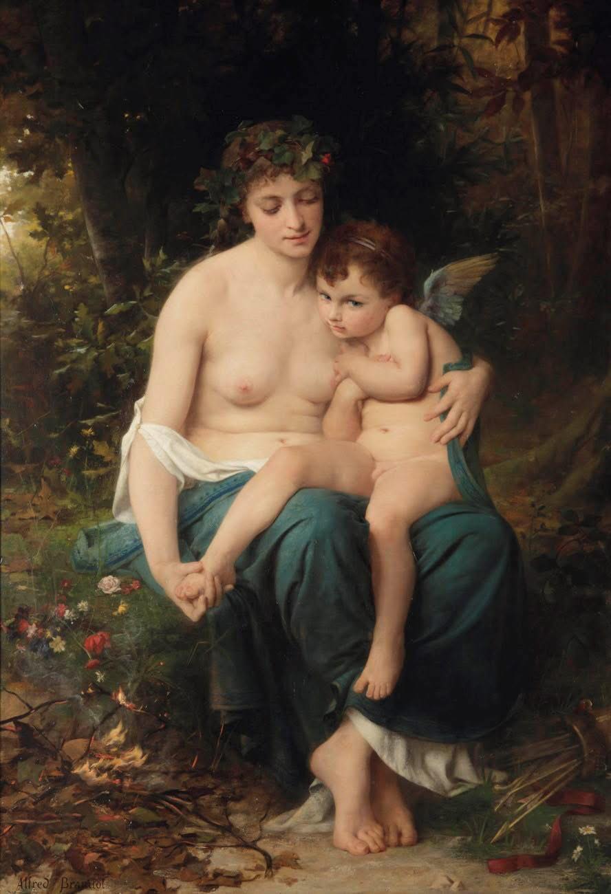 VENUS ĐANG SƯỞI ẤM BÀN CHÂN CỦA CUPID BÊN BẾP LỬA